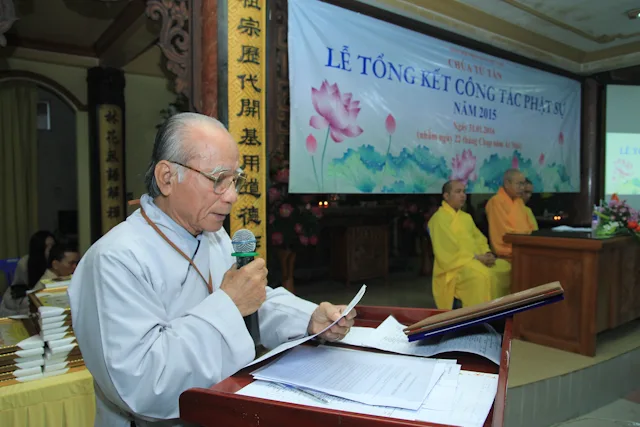Các đạo tràng báo cáo công tác Phật sự năm 2015