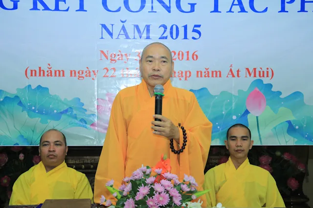 Hòa thượng phát biểu đúc kết