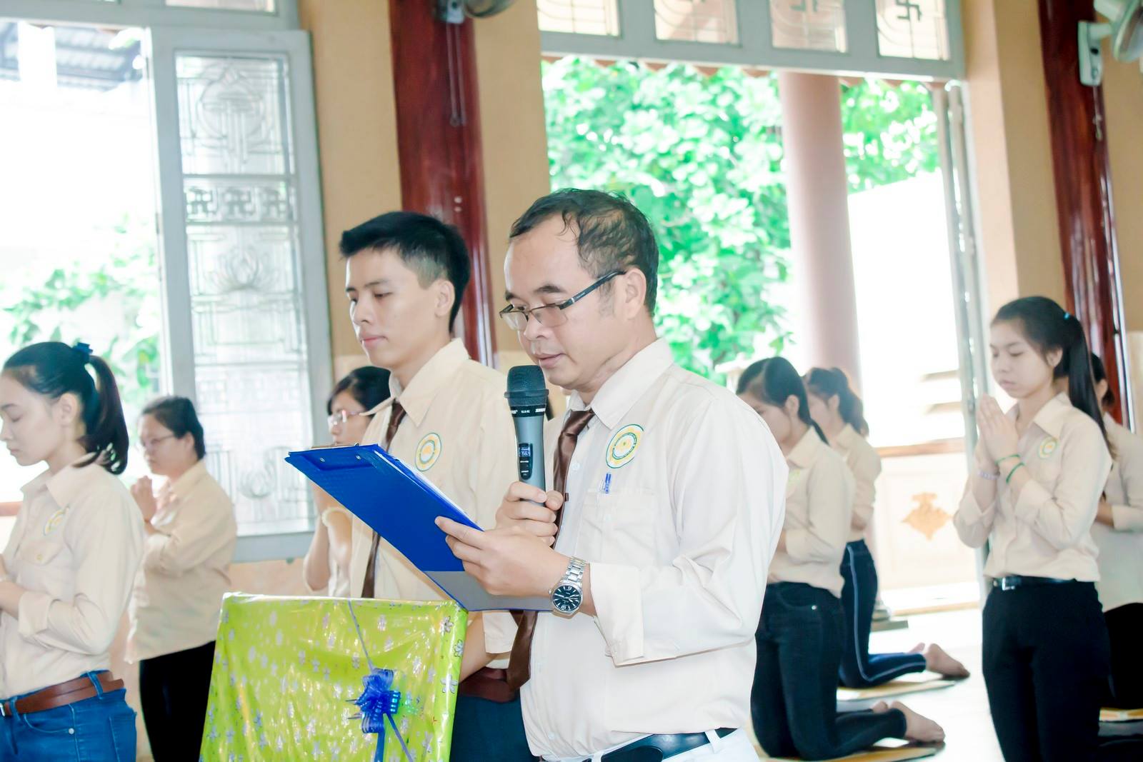 Anh Võ Văn Vinh - đại diện cho CLB dâng lên lời tác bạch tri ân Sư Phụ.